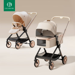 Ekobebe Stroller Can Sit and Lie Down, Suitable for Newborns from 0 to 4 Years Old, Safe Sleeping Basket, Carry Basket, Three-In-One Ekobebe Stroller Can Sit and Lie Down, Suitable for Newborns from 0 to 4 Years Old, Safe Sleeping Basket, Carry Basket, Three-In-One