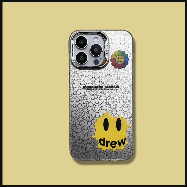 Drew Kaikai Kiki Flower New Electroplated 15, 14, 13, 12 iPhone Case