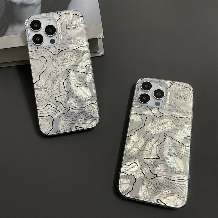 Topographic Map New Electroplated 15, 14, 13, 12 iPhone Case