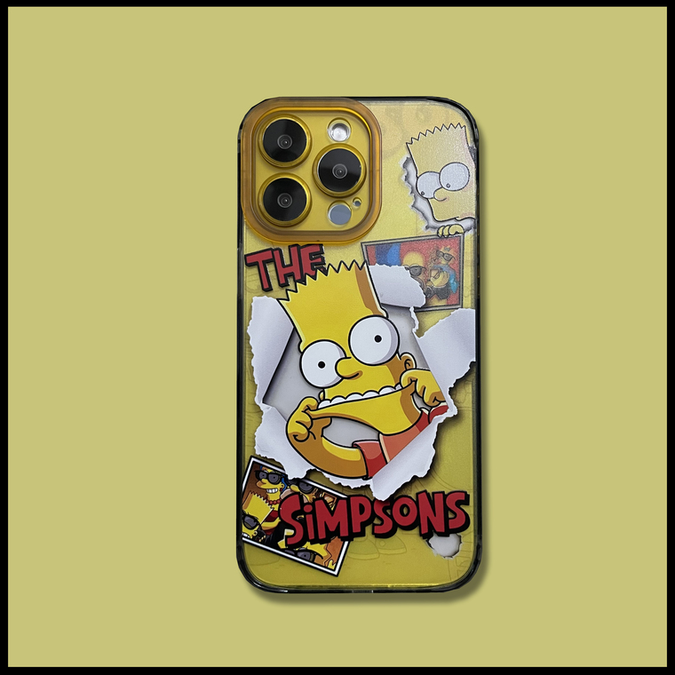 The Simpsons Cartoon New Bart Simpson Selfie 15, 14, 13, 12 iPhone Case