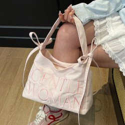 Pink bow tote bag for women 2025 new style Pink bow tote bag for women 2025 new style
