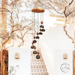 Flower Whispering Waterfall Wind Chime Solid Wood Metal Garden Courtyard Villa Countryside Inn Homestay Hanging Decoration Housewarming Gift Flower Whispering Waterfall Wind Chime Solid Wood Metal Garden Courtyard Villa Countryside Inn Homestay Hanging Decoration Housewarming Gift