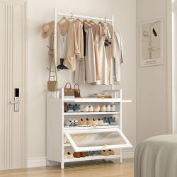 Household Steel Shoe Cabinet, Entrance Hall Cabinet, Wall-Mounted, Multi-Functional, Large-Capacity, Iron Art, Dust-Proof, Integrated Coat Rack Household Steel Shoe Cabinet, Entrance Hall Cabinet, Wall-Mounted, Multi-Functional, Large-Capacity, Iron Art, Dust-Proof, Integrated Coat Rack