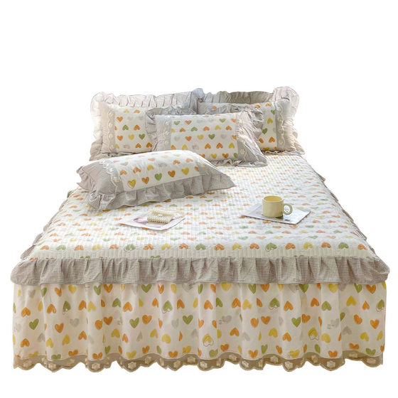 Class A full cotton cotton bed skirt, four seasons universal thickened cotton non-slip bed cover with skirt edge integrated bed cover
Class A full cotton cotton bed skirt, four seasons universal thickened cotton non-slip bed cover with skirt edge integrated bed cover
