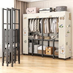 Simple Folding Wardrobe for Home Bedroom Storage, Integrated Wall-Mounted Storage Cabinet, Simple Wardrobe for Small Apartments Simple Folding Wardrobe for Home Bedroom Storage, Integrated Wall-Mounted Storage Cabinet, Simple Wardrobe for Small Apartments
