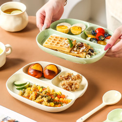 High-Quality ins Compartment Breakfast Plate, Children's Fast Food Box, 211 Single-Serving Fat-Reducing Deep Plate, Divided Plate for Adults, Specially Designed for Weight Loss High-Quality ins Compartment Breakfast Plate, Children's Fast Food Box, 211 Single-Serving Fat-Reducing Deep Plate, Divided Plate for Adults, Specially Designed for Weight Loss