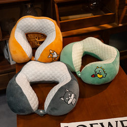 Airplane pillow travel pillow U-shaped pillow iced bean cervical vertebra pp cotton head retention neck pillow neck protection neck pillow summer Airplane pillow travel pillow U-shaped pillow iced bean cervical vertebra pp cotton head retention neck pillow neck protection neck pillow summer
