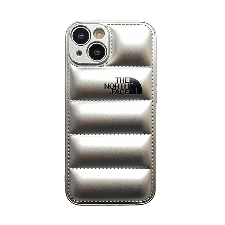 The North Face Puffer Jacket Style New Silicone TPU 15, 14, 13, 12 iPhone Case