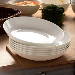 Jingdezhen Bone China Plate, Pure White Plate for Home Use, High-End Microwave-Safe Luxury Ceramic Tableware, Single Dish Plate Jingdezhen Bone China Plate, Pure White Plate for Home Use, High-End Microwave-Safe Luxury Ceramic Tableware, Single Dish Plate