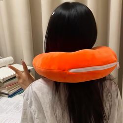 Nap deformation office u persimmon car travel neck pillow pillow type cartoon sleeping student pillow artifact two-in-one Nap deformation office u persimmon car travel neck pillow pillow type cartoon sleeping student pillow artifact two-in-one