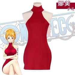 One Piece Nami cos costume, Straw Hat sailor Nami dress, Halloween cosplay anime costume One Piece Nami cos costume, Straw Hat sailor Nami dress, Halloween cosplay anime costume