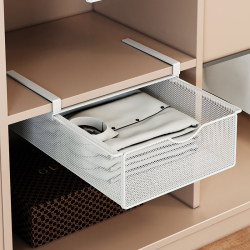 Wardrobe Pull-Out Partition Drawer-Style Underwear Storage Rack Layered Organizer Clothes Storage Hanging Basket No Drilling Required Wardrobe Pull-Out Partition Drawer-Style Underwear Storage Rack Layered Organizer Clothes Storage Hanging Basket No Drilling Required
