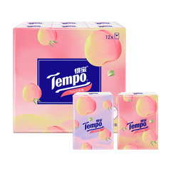 Tempo得宝桃桃有香印花4层加厚12小包价格比较