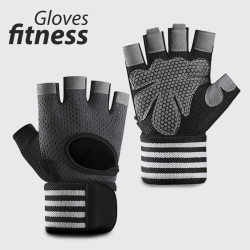 Japan's preferred MUJIE fitness gloves, wear-resistant, breathable, anti-slip wrist guards, sports training, fitness weightlifting, horizontal bar dumb Japan's preferred MUJIE fitness gloves, wear-resistant, breathable, anti-slip wrist guards, sports training, fitness weightlifting, horizontal bar dumb