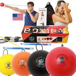 American Shiwagin Head-Mounted Boxing Reaction Ball, Large Diameter 6 to 9cm Speed Ball, Comes with Original Spare Rope American Shiwagin Head-Mounted Boxing Reaction Ball, Large Diameter 6 to 9cm Speed Ball, Comes with Original Spare Rope