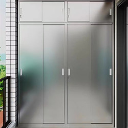 304 Stainless Steel Balcony Cabinet Household Waterproof Wardrobe Storage Cabinet Floor-Standing Storage Cabinet Multi-Layer Sun Protection Storage Cabinet 304 Stainless Steel Balcony Cabinet Household Waterproof Wardrobe Storage Cabinet Floor-Standing Storage Cabinet Multi-Layer Sun Protection Storage Cabinet