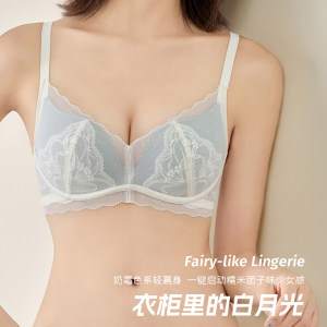 French pure lust mesh lace bra for women to push up small breasts and show big upper support to prevent sagging sexy bra without rims 
French pure lust mesh lace bra for women to push up small breasts and show big upper support to prevent sagging sexy bra without rims