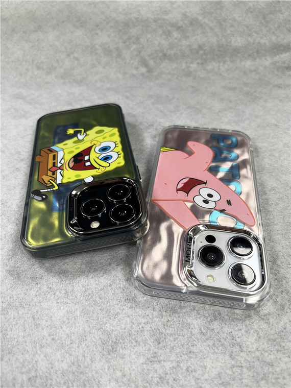 SpongeBob And Patrick Cartoon Girls 15, 14, 13, 12 iPhone Case