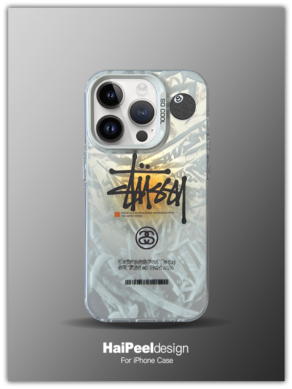 STUSSY New Electroplated 15, 14, 13, 12 iPhone Case