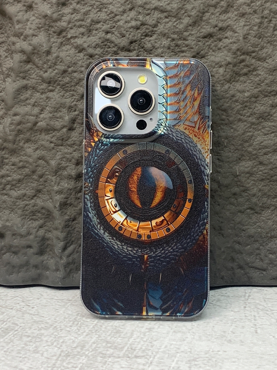 New MagSafe Dragon Eye Illustration 15, 14, 13, 12 iPhone Case