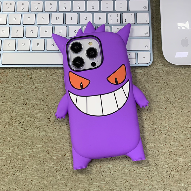 Pokemon Gengar New 3D Silicone TPU 15, 14, 13, 12 iPhone Case