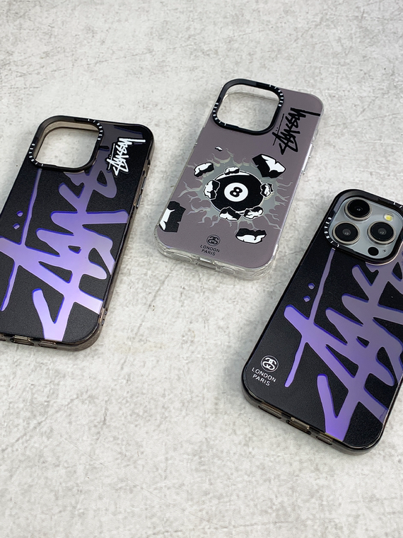 STUSSY 8 Ball New Electroplated 15, 14, 13, 12 iPhone Case