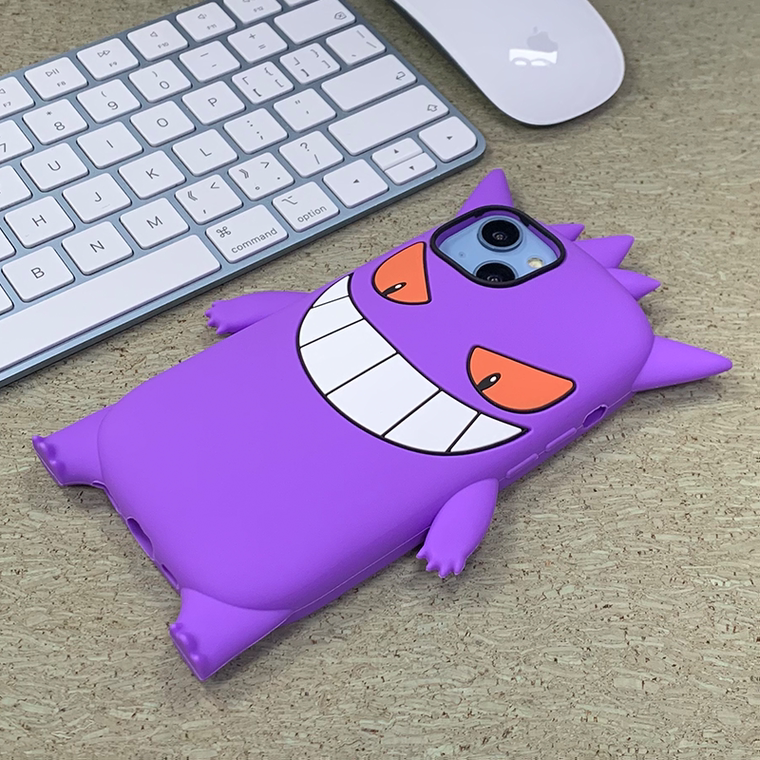 Pokemon Gengar New 3D Silicone TPU 15, 14, 13, 12 iPhone Case