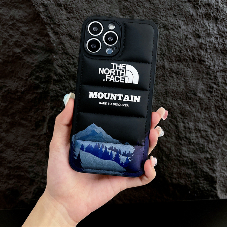 The North Face Mountain Dare To Discover New Puffy Puffer Down Jacket 15, 14, 13, 12 iPhone Case