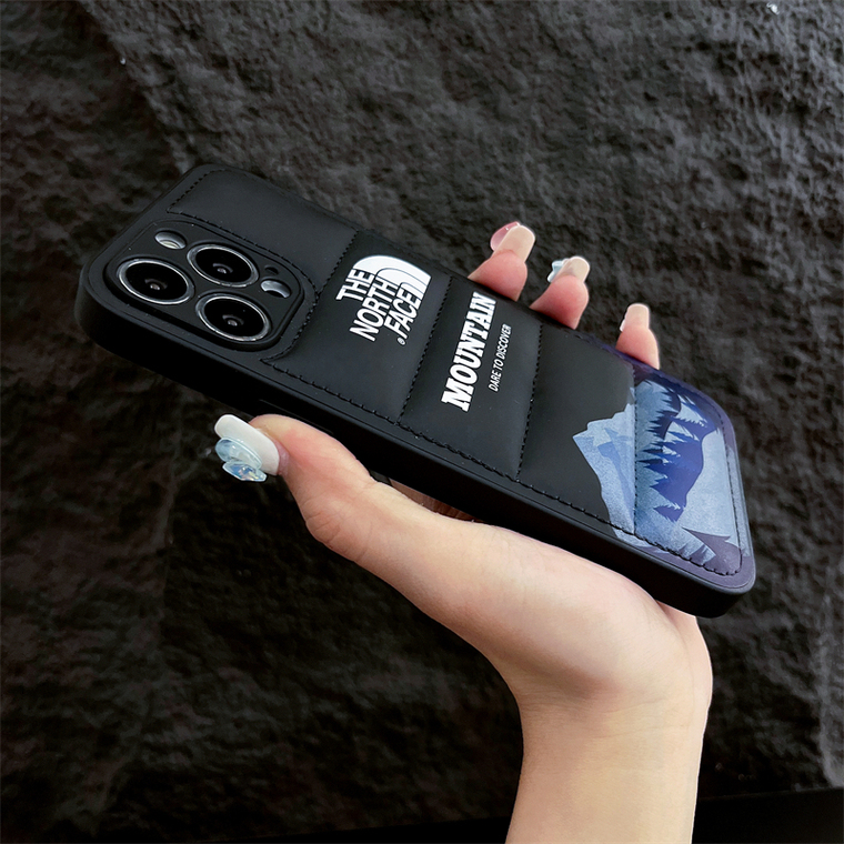 The North Face Mountain Dare To Discover New Puffy Puffer Down Jacket 15, 14, 13, 12 iPhone Case