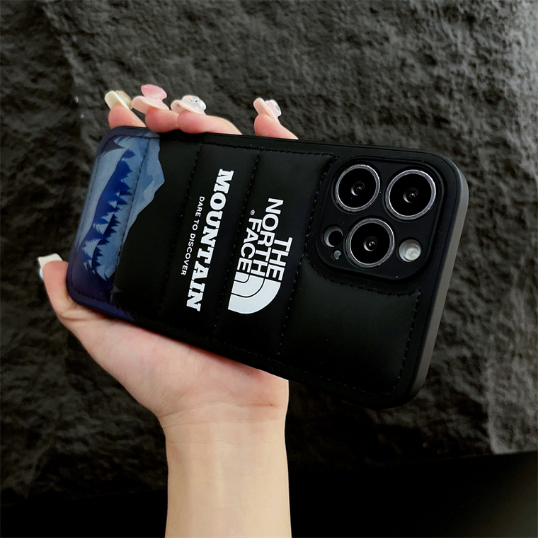 The North Face Mountain Dare To Discover New Puffy Puffer Down Jacket 15, 14, 13, 12 iPhone Case