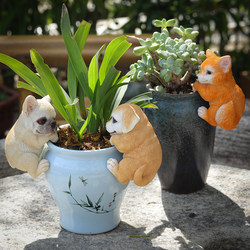 Creative Fox Bonsai Small Ornaments, Decorative Gardening Ornaments, Hanging Pots, Cute Simulated Puppy Animals, Garden Decorations Creative Fox Bonsai Small Ornaments, Decorative Gardening Ornaments, Hanging Pots, Cute Simulated Puppy Animals, Garden Decorations