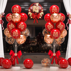 Wedding Balloon Decoration Set for the Wedding Room, Floating Column Set for the Living Room, New House, Engagement Ceremony Scene Decoration Supplies Wedding Balloon Decoration Set for the Wedding Room, Floating Column Set for the Living Room, New House, Engagement Ceremony Scene Decoration Supplies