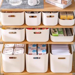 Desktop miscellaneous storage box cabinet special organizing box cosmetics dormitory books snacks home storage box thickened Desktop miscellaneous storage box cabinet special organizing box cosmetics dormitory books snacks home storage box thickened