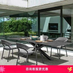 Outdoor Tables and Chairs, Courtyard High-End Villa Slate Tables, Garden Balcony Furniture, Outdoor Leisure Waterproof Rattan Chair Set Outdoor Tables and Chairs, Courtyard High-End Villa Slate Tables, Garden Balcony Furniture, Outdoor Leisure Waterproof Rattan Chair Set