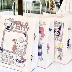 Cute Hello Kitty Birthday Gift Bag, Hello Kitty Boutique Handbag, Kt Large-Capacity Hard Cardboard Bag Cute Hello Kitty Birthday Gift Bag, Hello Kitty Boutique Handbag, Kt Large-Capacity Hard Cardboard Bag