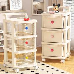 Trolley Storage Rack, Floor-Standing Drawer-Type Snack Rack, Household Toy and Miscellaneous Storage Cabinet, Multi-Layer Baby Storage Trolley Storage Rack, Floor-Standing Drawer-Type Snack Rack, Household Toy and Miscellaneous Storage Cabinet, Multi-Layer Baby Storage