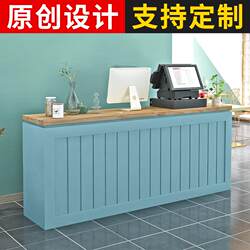 Mother and baby flower shop pet shop cashier shop small counter clothing stall front desk customized modern simple bar Mother and baby flower shop pet shop cashier shop small counter clothing stall front desk customized modern simple bar