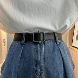 Korean Versatile Unisex No-Hole Simple Belt Trendy Punch-Free Fashion ins Waist-Cinching Belt Student Casual Belt Korean Versatile Unisex No-Hole Simple Belt Trendy Punch-Free Fashion ins Waist-Cinching Belt Student Casual Belt