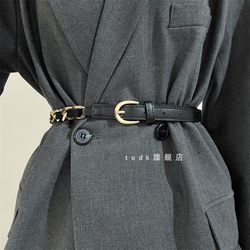 Unique Designer Chain Belt for Women, Decorative Accessory for Dresses, Suits, Black, High-End, Versatile, Jeans Belt for Men Unique Designer Chain Belt for Women, Decorative Accessory for Dresses, Suits, Black, High-End, Versatile, Jeans Belt for Men