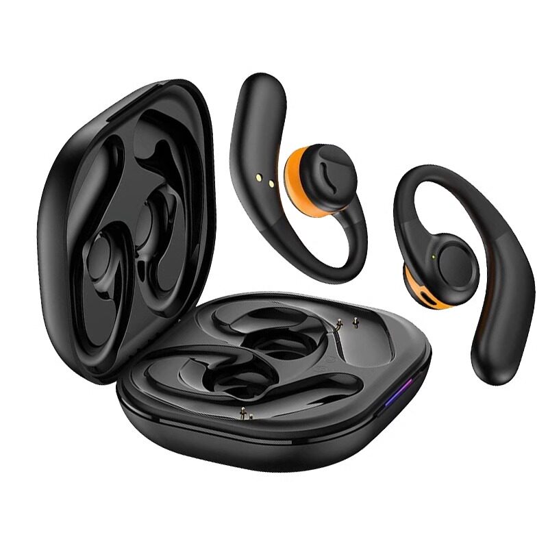 ESSONIO BLUETOOTH 헤드셋, 이어훅, 비인이어, 무선, 스포츠 및 달리기, 긴 배터리 수명, 땀 방지, 비골전도-