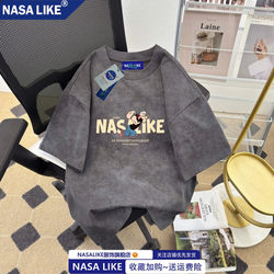 Nasa Co-Branded American Trendy Brand Heavy-Duty Popeye T-Shirt for Men and Women ins Pure Cotton Trendy Brand Short-Sleeved Couple Outfit T-Shirt Nasa Co-Branded American Trendy Brand Heavy-Duty Popeye T-Shirt for Men and Women ins Pure Cotton Trendy Brand Short-Sleeved Couple Outfit T-Shirt