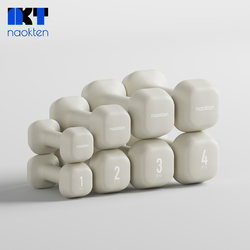 Naokten Plastic-Coated Soft Dumbbells for Women's Fitness, Solid Iron, Children's Home Training Equipment, Weight Loss, Non-Slip Naokten Plastic-Coated Soft Dumbbells for Women's Fitness, Solid Iron, Children's Home Training Equipment, Weight Loss, Non-Slip