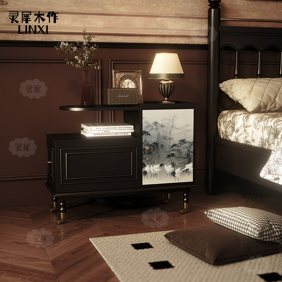 New Chinese style crane movable solid wood coffee table cart customized sofa edge table metropolitan drawer dining side cabinet
New Chinese style crane movable solid wood coffee table cart customized sofa edge table metropolitan drawer dining side cabinet
