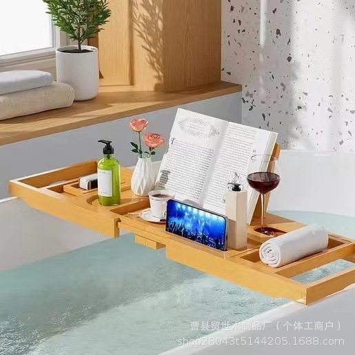 Wooden bathtub stand multi-function retractable bathroom fruit snack red wine glass stand bathtub tablet mobile phone stand
Wooden bathtub stand multi-function retractable bathroom fruit snack red wine glass stand bathtub tablet mobile phone stand