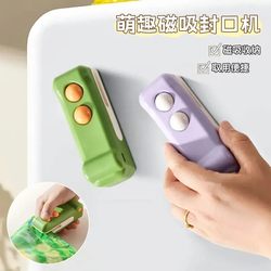 Crocodile Mini Sealing Machine for Home Use, Small Snack Sealer, Packaging Plastic Bag Food Preservation Sealing Tool Crocodile Mini Sealing Machine for Home Use, Small Snack Sealer, Packaging Plastic Bag Food Preservation Sealing Tool
