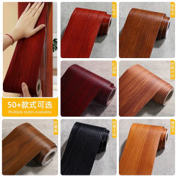 Door Frame Edge Door Cover Skin Self-adhesive Refurbished Wooden Door Skin Border Wood Grain Sticker to Cover Ugliness and Repair Floor Skirting Line Door Frame Edge Door Cover Skin Self-adhesive Refurbished Wooden Door Skin Border Wood Grain Sticker to Cover Ugliness and Repair Floor Skirting Line