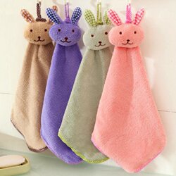 Cute coral velvet wipes hands and towels kitchen rags Cute coral velvet wipes hands and towels kitchen rags