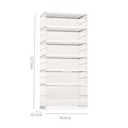 Shoe storage box folding shoe box transparent installation-free plastic shoe rack integrated shoe cabinet space-saving sneaker Shoe storage box folding shoe box transparent installation-free plastic shoe rack integrated shoe cabinet space-saving sneaker