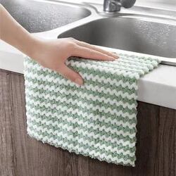 Water Ripple Non-Stick Oil-Free Lint-Free Cloth, Absorbent Dishwashing Cloth, Kitchen Cleaning Cloth, Thickened Table Wiping Cloth, Dish Wiping Scouring Pad Water Ripple Non-Stick Oil-Free Lint-Free Cloth, Absorbent Dishwashing Cloth, Kitchen Cleaning Cloth, Thickened Table Wiping Cloth, Dish Wiping Scouring Pad