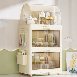 Baby Food Storage Cabinet, Food-Grade, Large Capacity, Household Dust-Proof and Water-Draining Cupboard, Bottle Box, Baby Tableware Baby Food Storage Cabinet, Food-Grade, Large Capacity, Household Dust-Proof and Water-Draining Cupboard, Bottle Box, Baby Tableware